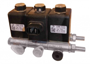 Блок клапанов КЭМ 10 24В (из 3-х) КОМ КамАЗ